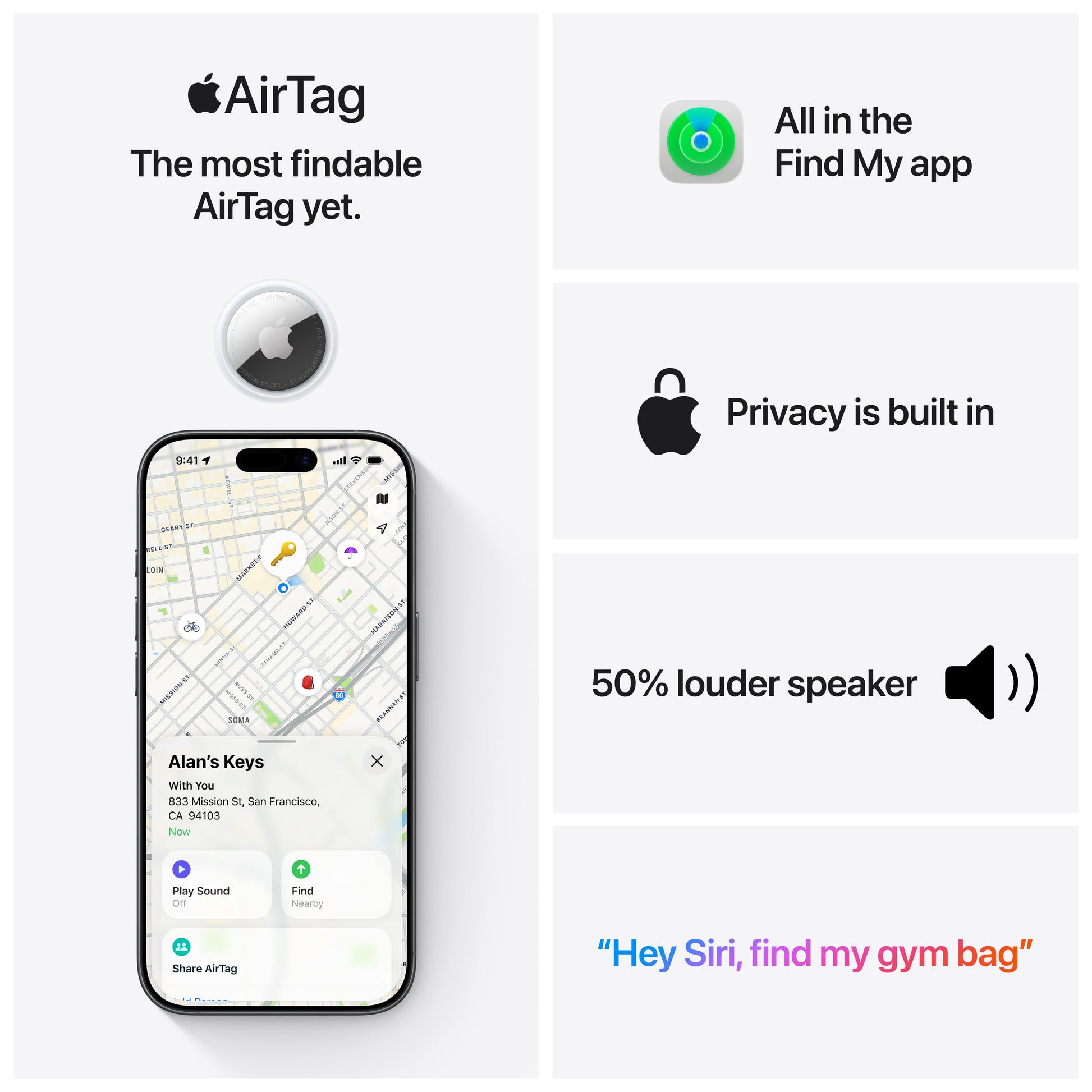 Airtag (2Nd Generation) – 4 Pack Item Trackers, Precision Finding up to 1.5× Range, Key, Wallet & Luggage Finder, One-Tap Setup